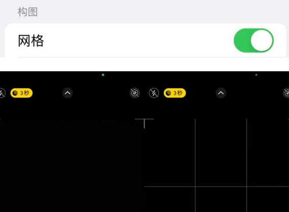 昂昂溪苹果手机维修网点分享iPhone如何开启九宫格构图功能